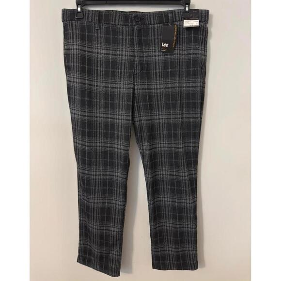 Lee Charcoal Stripe Soft Waistband Dress Pant - 20 - Picture 1 of 5